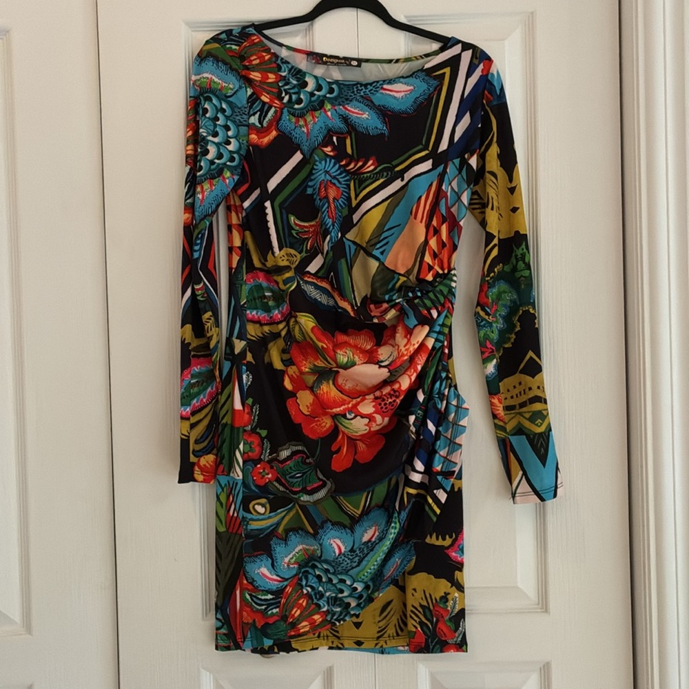 NEW desigual Colorful Floral Women's Dress